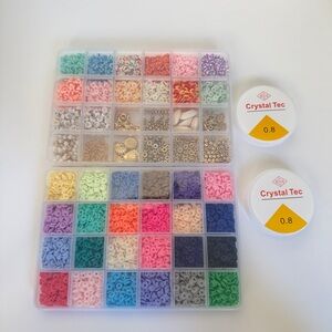 Assorted Bead and Spacer Kit with Crystal Tec 0.8 Cord